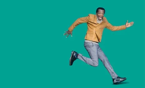 Standup Star Stephen K Amos: ‘My Feet Are a Disaster’ and They’re Attached to the Spindliest Legs Imaginable.